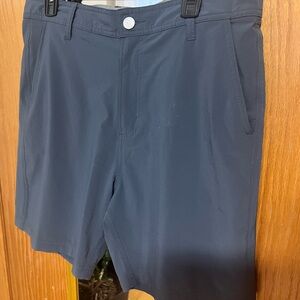 Free Fly Apparel Men's Charcoal Blue Hybrid Shorts
